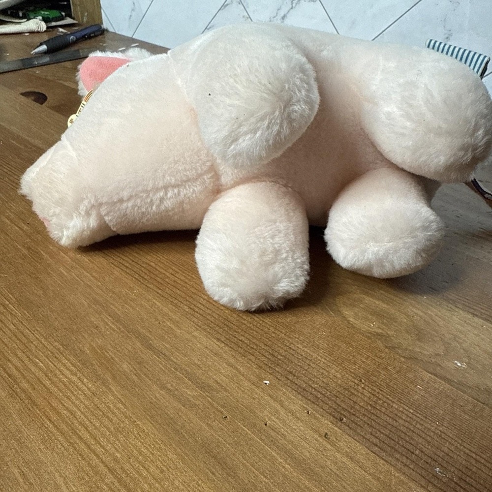 Vintage Heartline 1987 Snuggables "Marcus" Pig Plush Excellent Condition Toy - Picture 15 of 15